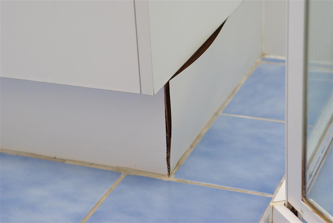 Bathroom Vanity Water Damage Remediation Replacement